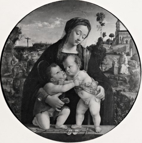 Sudre, Jean-Pierre — Piero di Cosimo - sec. XV/ XVI - Madonna con Bambino e san Giovannino — insieme